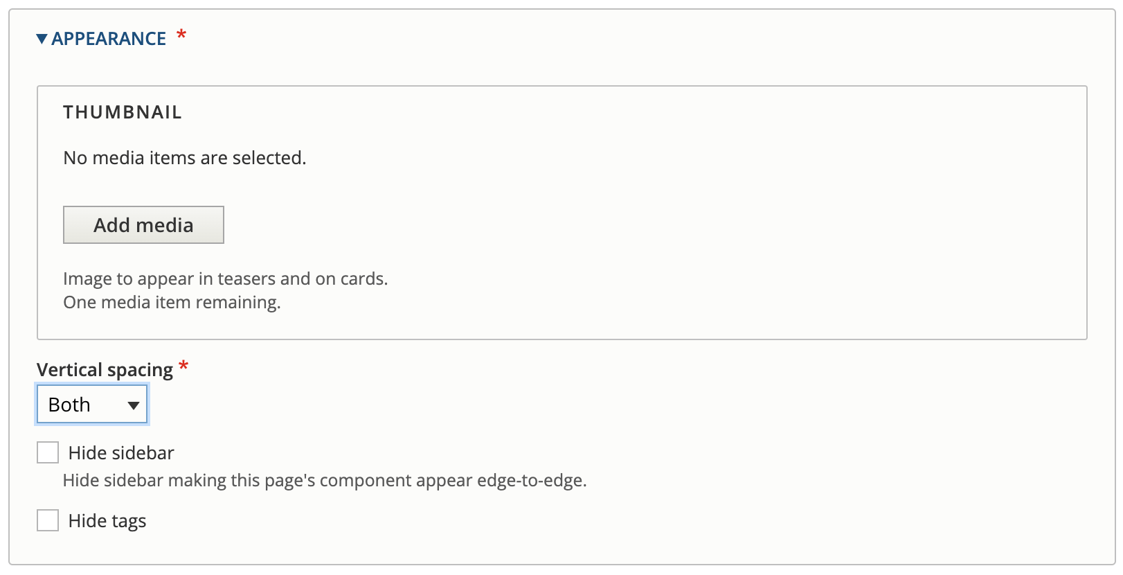 Appearance fields